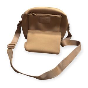 Dagne Dover Micah Neoprene Crossbody Camel Bag w/ Wallet